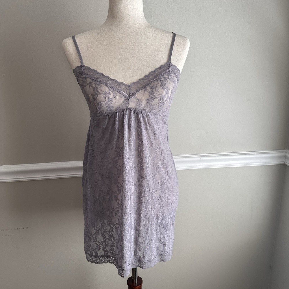 Eberjey Chemise Lingerie Nightgown Floral Lavender Lace Sleepwear S Fairy Luxe